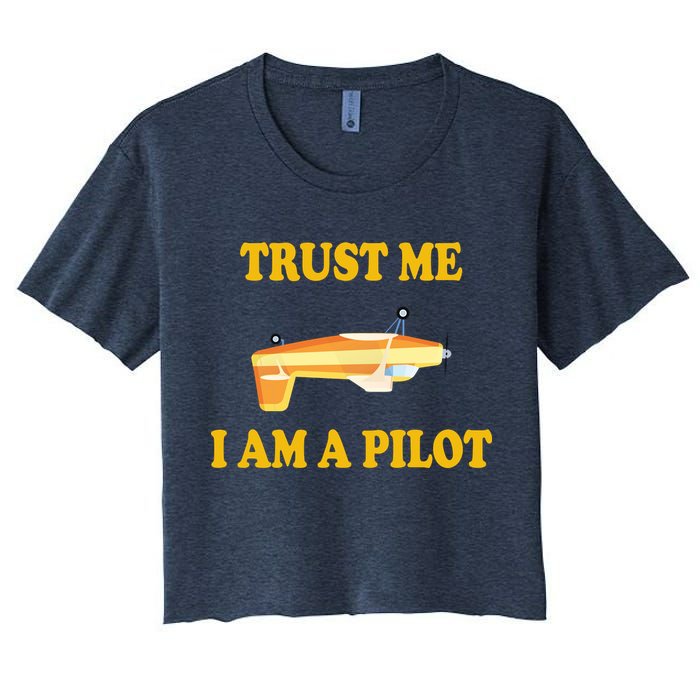 Trust Me I'm A Pilot Crop Top