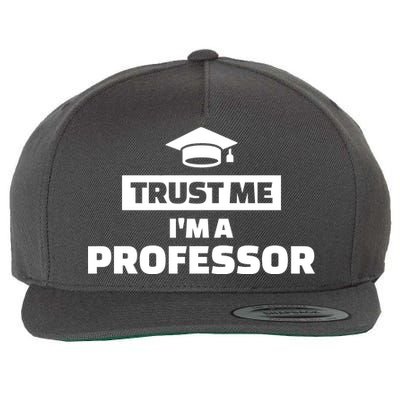 Trust Me I'm A Professor Wool Snapback Cap