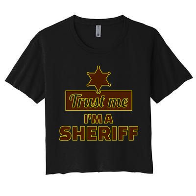 Trust Me I'm A Sheriff Crop Top