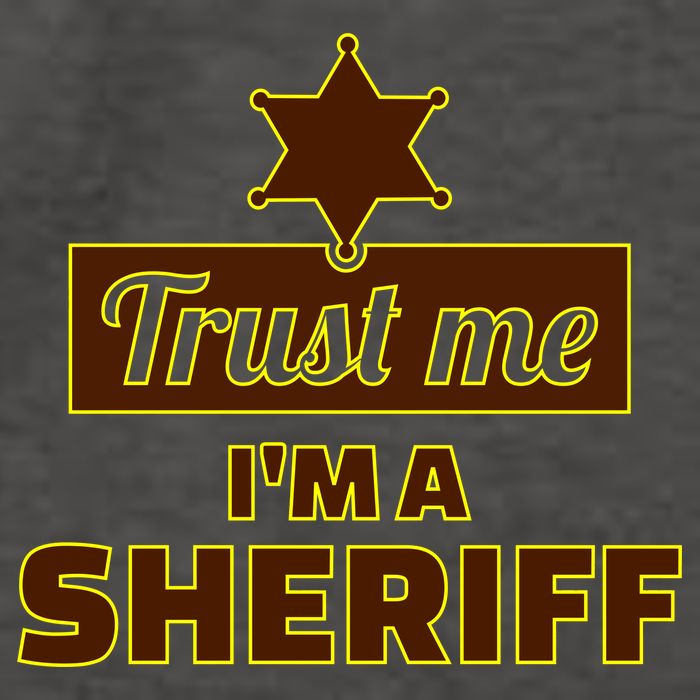 Trust Me I'm A Sheriff Vector Backpack