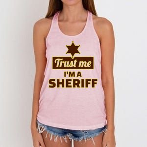 Trust Me I'm A Sheriff Women's Knotted Racerback Tank