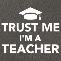 Trust Me I'm A Teacher Cotton Canvas Backpack