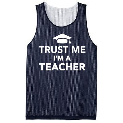 Trust Me I'm A Teacher Mesh Reversible Basketball Jersey Tank