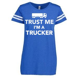 Trust Me I'm A Trucker Enza Ladies Jersey Football T-Shirt