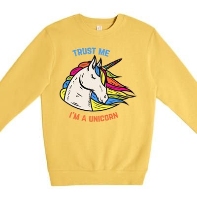 Trust Me I'm A Unicorn Premium Crewneck Sweatshirt