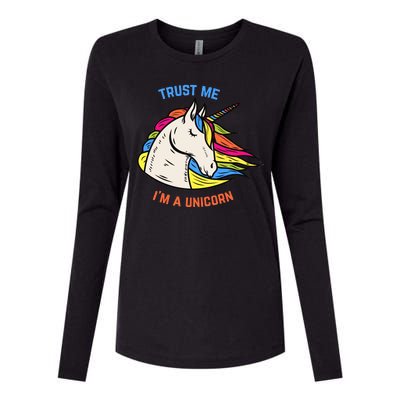 Trust Me I'm A Unicorn Womens Cotton Relaxed Long Sleeve T-Shirt