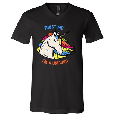 Trust Me I'm A Unicorn V-Neck T-Shirt