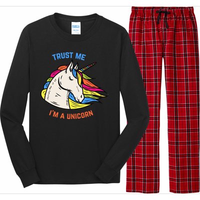 Trust Me I'm A Unicorn Long Sleeve Pajama Set