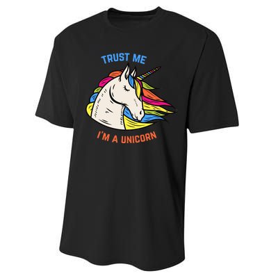 Trust Me I'm A Unicorn Performance Sprint T-Shirt