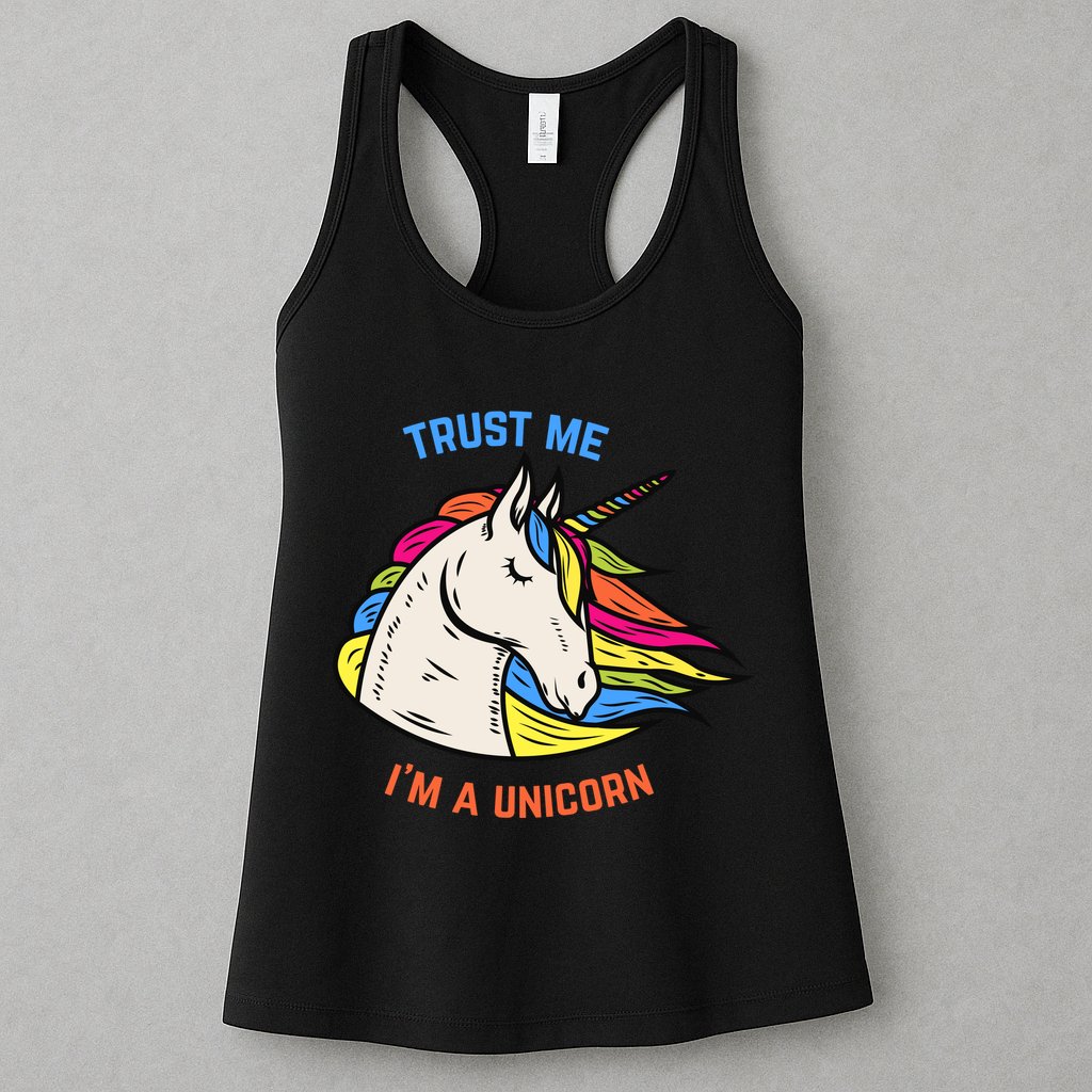 Trust Me I'm A Unicorn Womens Tank Top