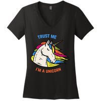 Trust Me I'm A Unicorn Women's V-Neck T-Shirt