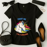 Trust Me I'm A Unicorn Women's V-Neck T-Shirt