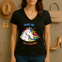 Trust Me I'm A Unicorn Women's V-Neck T-Shirt