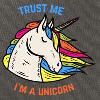 Trust Me I'm A Unicorn Cotton Canvas Backpack