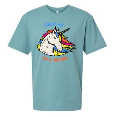 Trust Me I'm A Unicorn Sueded Cloud Jersey T-Shirt