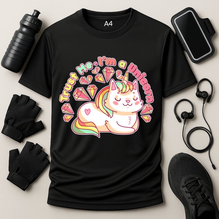 Trust Me I'm A Unicorn Cat Performance Shirt