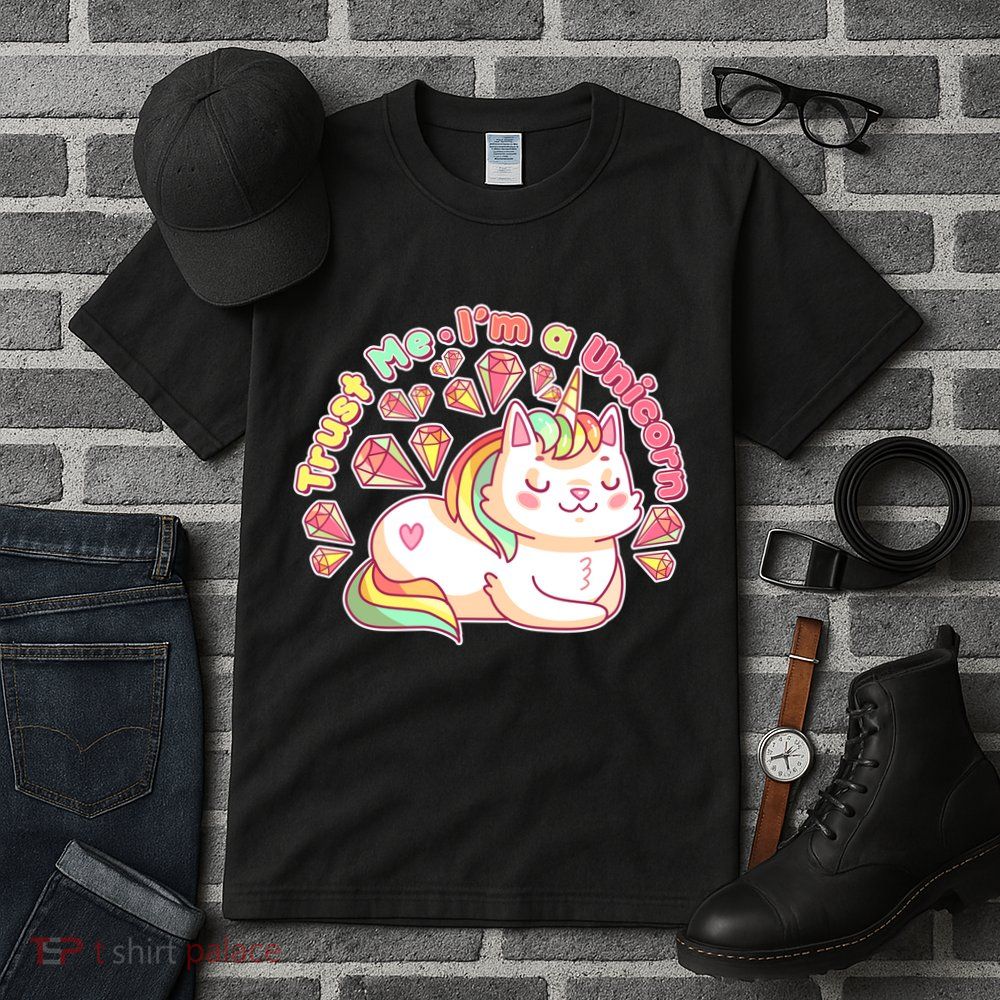 Trust Me I'm A Unicorn Cat Tall T-Shirt