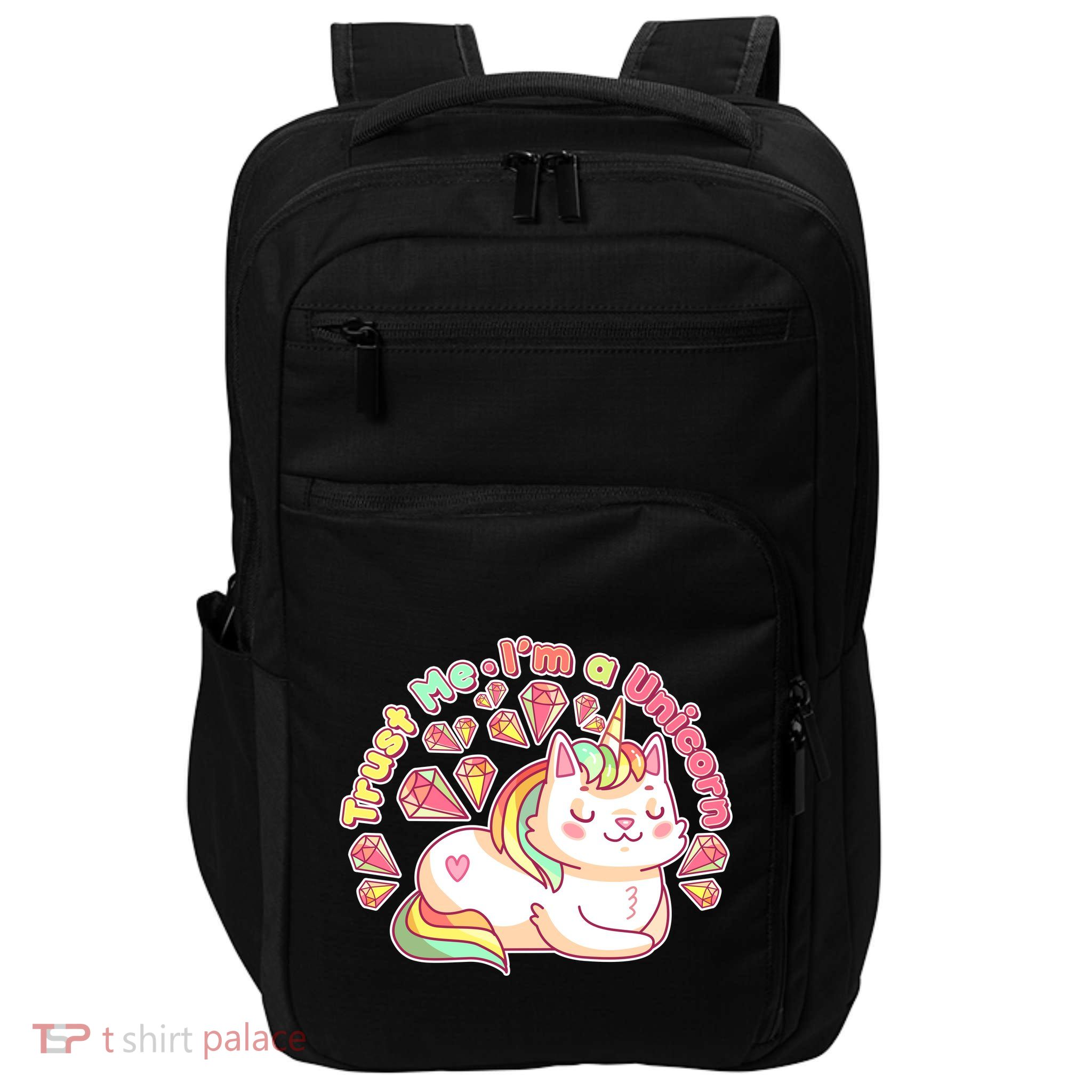 Trust Me I'm A Unicorn Cat Impact Tech Backpack