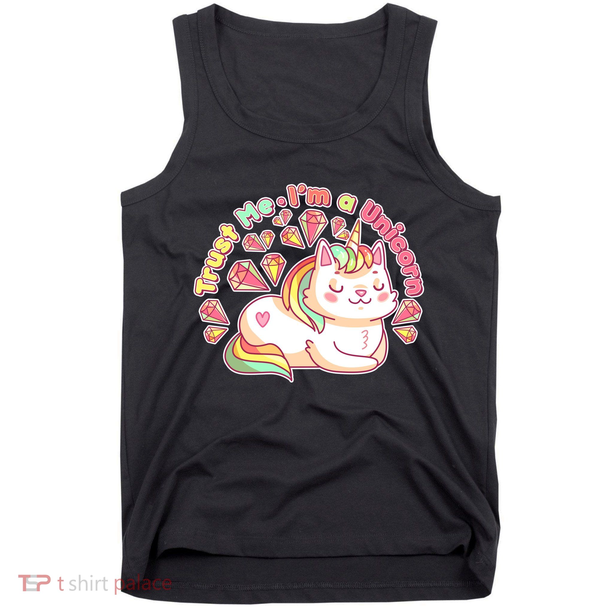 Trust Me I'm A Unicorn Cat Tank Top
