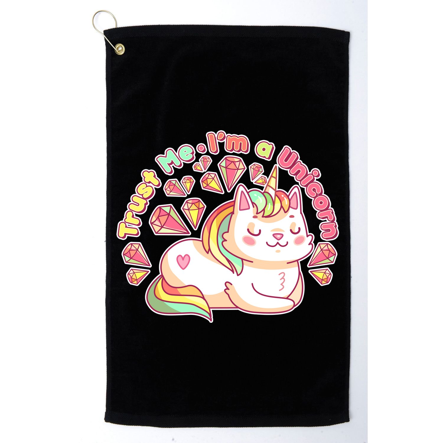 Trust Me I'm A Unicorn Cat Golf Towel