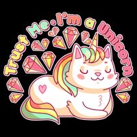 Trust Me I'm A Unicorn Cat Crop Top