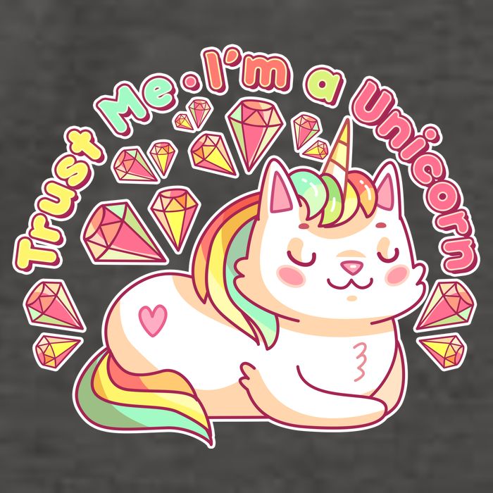 Trust Me I'm A Unicorn Cat Vector Backpack