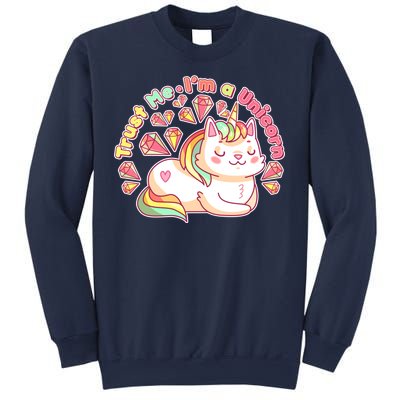 Trust Me I'm A Unicorn Cat Sweatshirt