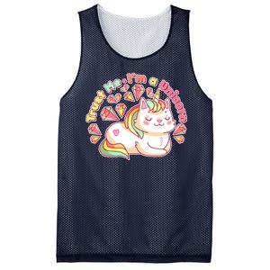 Trust Me I'm A Unicorn Cat Mesh Reversible Basketball Jersey Tank