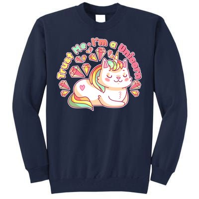 Trust Me I'm A Unicorn Cat Tall Sweatshirt