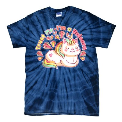 Trust Me I'm A Unicorn Cat Tie-Dye T-Shirt