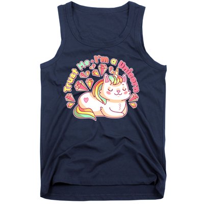 Trust Me I'm A Unicorn Cat Tank Top