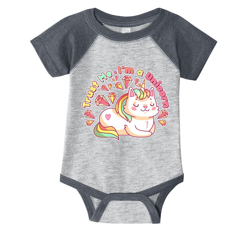 Trust Me I'm A Unicorn Cat Infant Baby Jersey Bodysuit