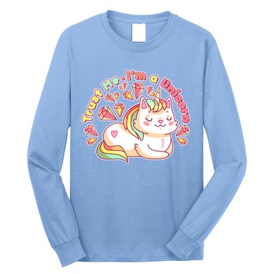 Trust Me I'm A Unicorn Cat Long Sleeve Shirt