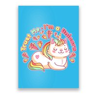 Trust Me I'm A Unicorn Cat Poster
