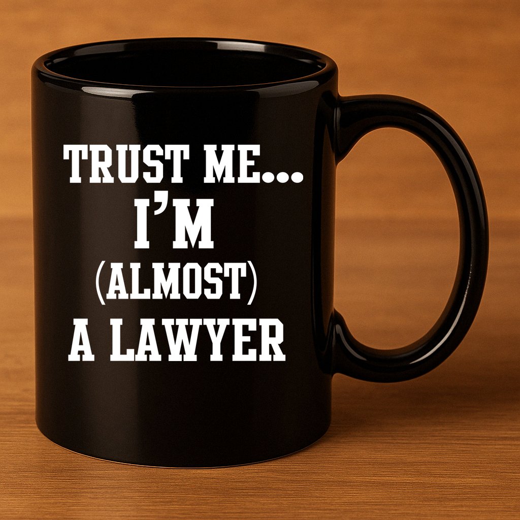 Trust Me I'm Almost A Lawyer 11oz C Handle Ceramic Mug