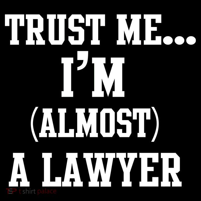 Trust Me I'm Almost A Lawyer Drawstring Bag
