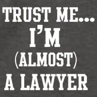 Trust Me I'm Almost A Lawyer Vector Backpack