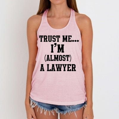 Trust Me I'm Almost A Lawyer Women's Knotted Racerback Tank