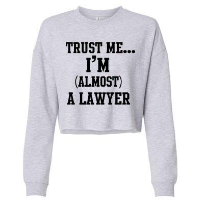 Trust Me I'm Almost A Lawyer Cropped Pullover Crew