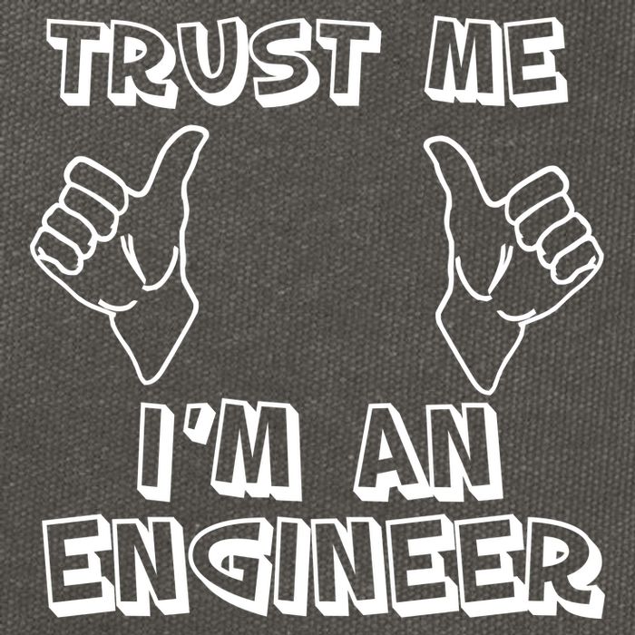 Trust Me I'm An Engineer Cotton Canvas Backpack