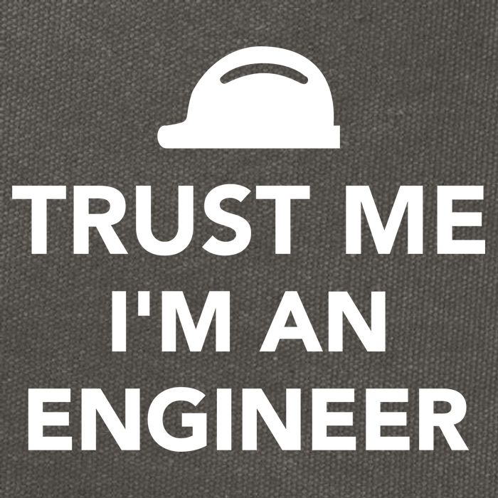 Trust Me I'm An Engineer Funny Cotton Canvas Backpack