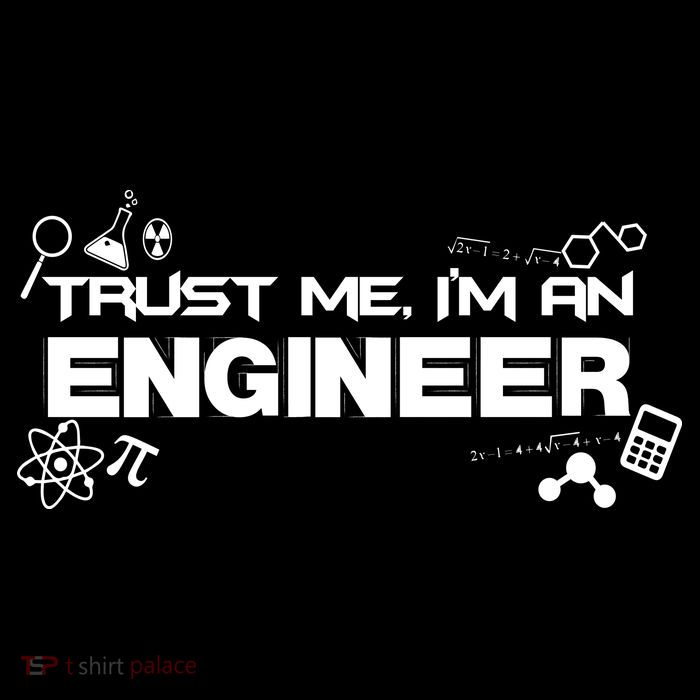 Trust Me I'm An Engineer Funny Job Title Drawstring Bag