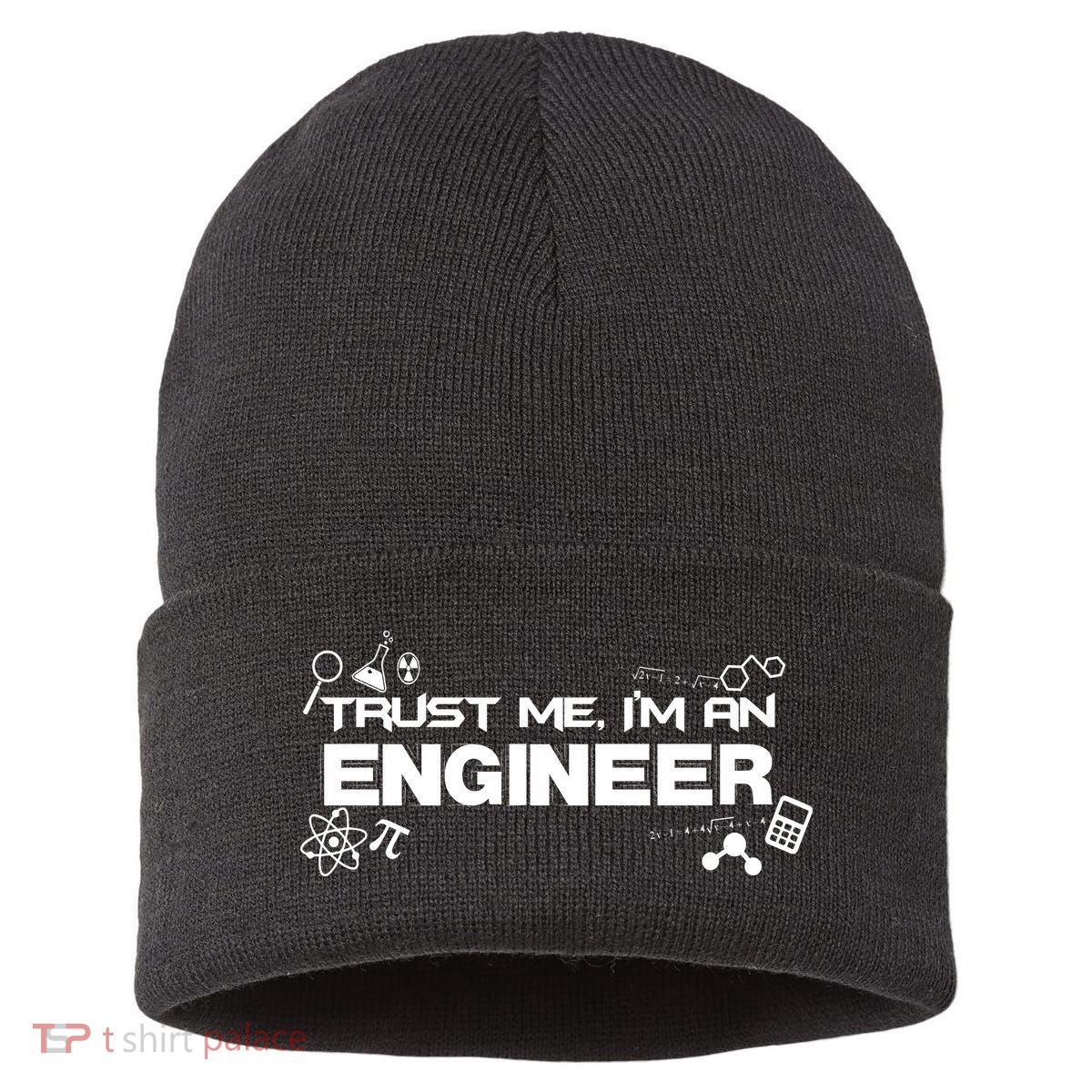 Trust Me I'm An Engineer Funny Job Title Sustainable Knit Beanie