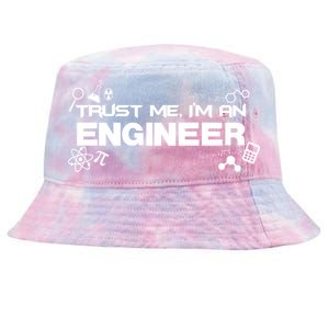 Trust Me I'm An Engineer Funny Job Title Tie-Dyed Bucket Hat