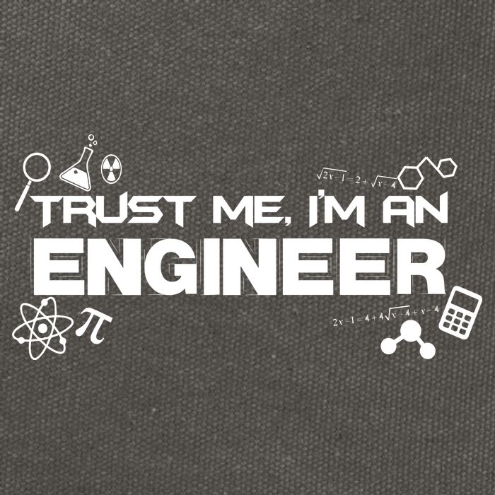 Trust Me I'm An Engineer Funny Job Title Cotton Canvas Backpack