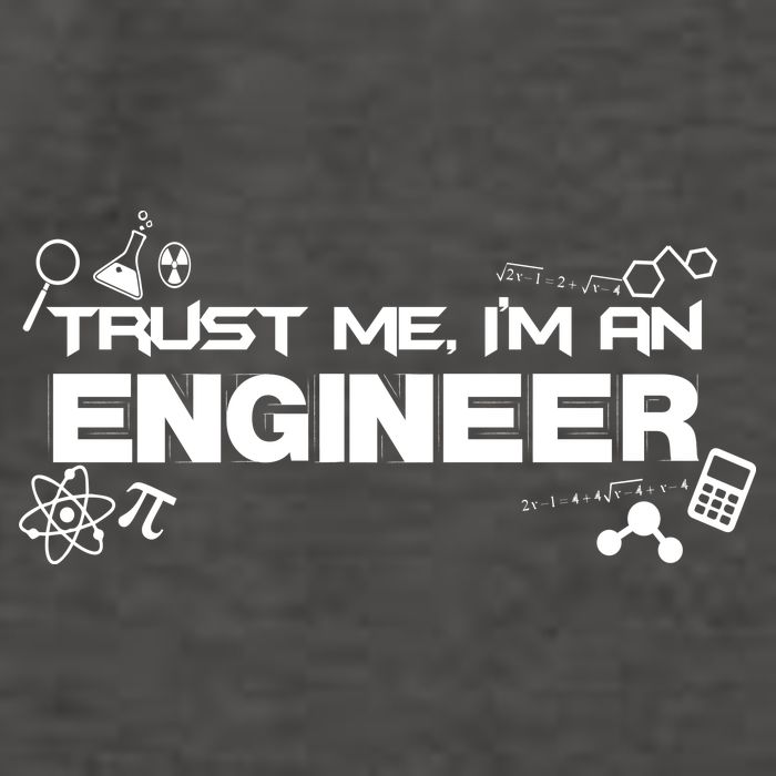 Trust Me I'm An Engineer Funny Job Title Vector Backpack