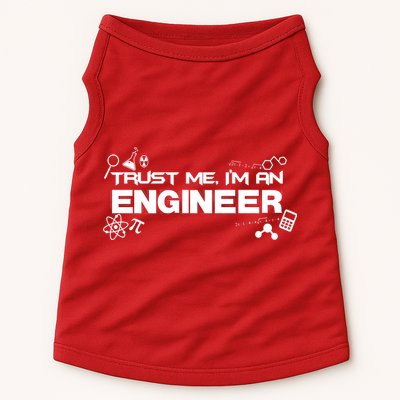 Trust Me I'm An Engineer Funny Job Title Doggie Tank