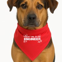 Trust Me I'm An Engineer Funny Job Title USA-Made Doggie Bandana