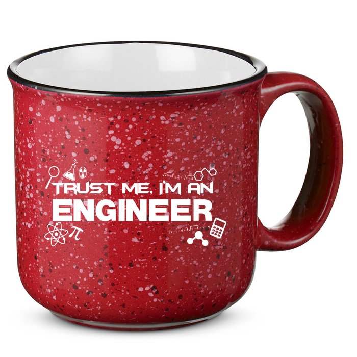 Trust Me I'm An Engineer Funny Job Title 15oz Campfire Ceramic Mug
