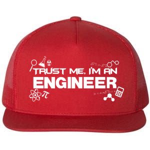 Trust Me I'm An Engineer Funny Job Title Flat Bill Trucker Hat